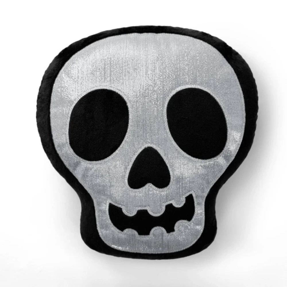 Target Bullseye’s Playground Halloween Skull Skeleton Novelty Throw Pillow